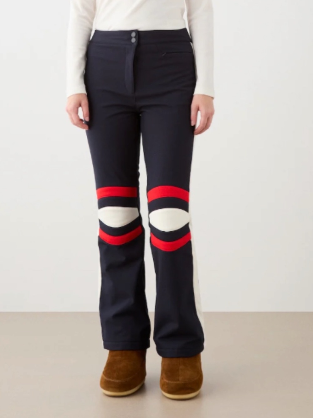 We Norwegians Small S Solo ski pants navy blue retro red white - Picture 2 of 8